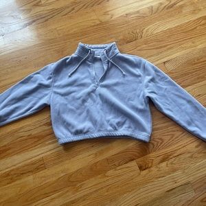 Pacsun purple cropped sweatshirt